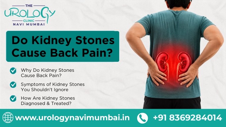 Do kidney stones cause back pain​
